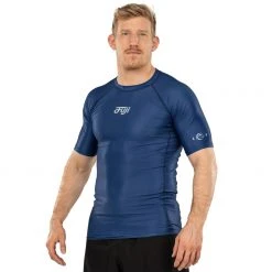 BFCM Jiu Jitsu Flow Tech Short Sleeve Rashguard Blue