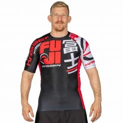 Deelux Kassen Short Sleeve Rashguard Red Jiu Jitsu