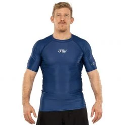BFCM Jiu Jitsu Flow Tech Short Sleeve Rashguard Blue