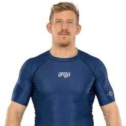 BFCM Jiu Jitsu Flow Tech Short Sleeve Rashguard Blue