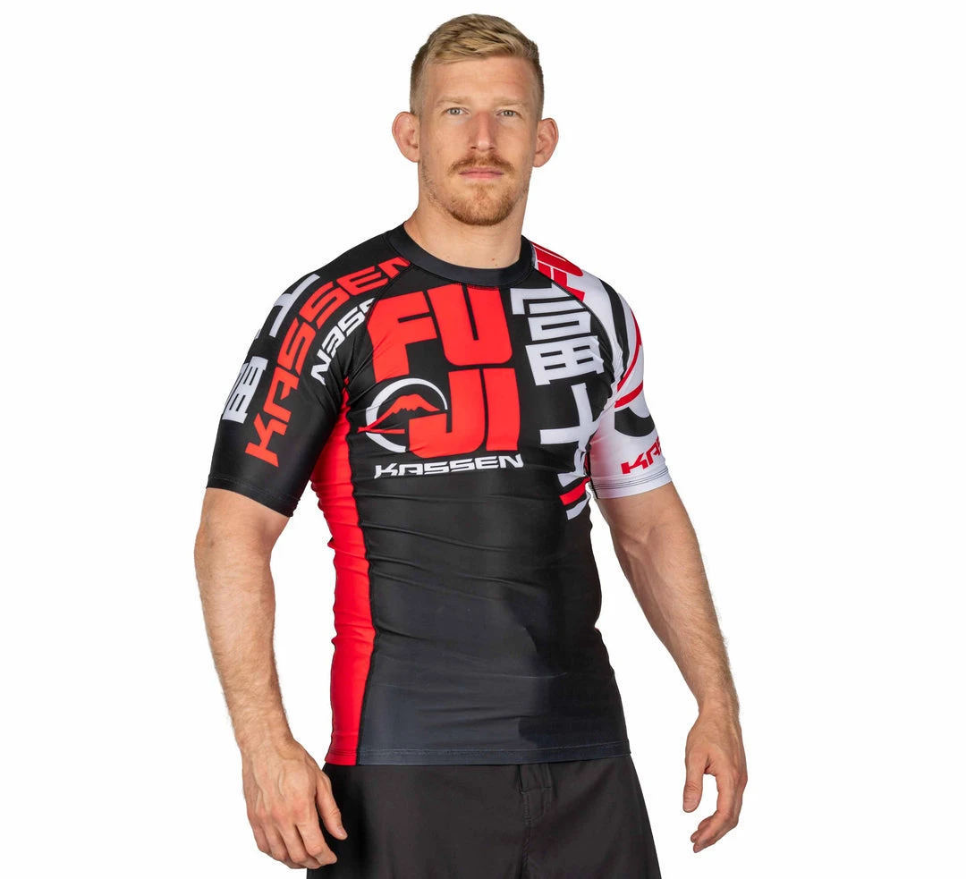 Deelux Kassen Short Sleeve Rashguard Red Jiu Jitsu 2 Deelux Kassen Short Sleeve Rashguard Red Jiu Jitsu