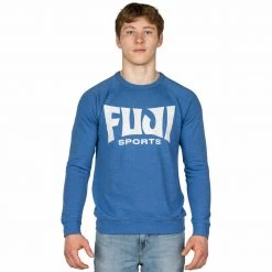 Graphic Ink Deluxe Crewneck Men's Sweatshirt Blue Jiu Jitsu
