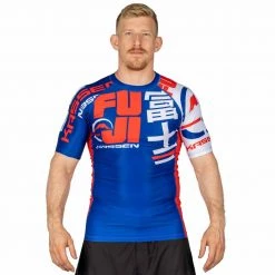Deelux Jiu Jitsu Kassen Short Sleeve Rashguard Blue