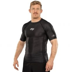 BFCM Flow Tech Short Sleeve Rashguard Black Jiu Jitsu