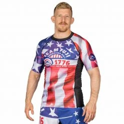 IMatt Sportswear Jiu Jitsu Americana 1776 Short Sleeve Rashguard