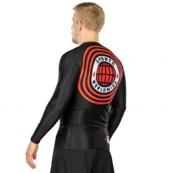 Blowout Outlet Retro Long Sleeve Rashguard Black