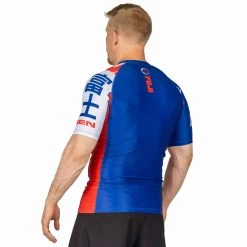 Deelux Jiu Jitsu Kassen Short Sleeve Rashguard Blue