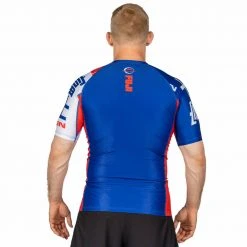 Deelux Jiu Jitsu Kassen Short Sleeve Rashguard Blue