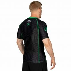 BFCM Jiu Jitsu Team FUJI Short Sleeve Rashguard Green 9 BFCM Jiu Jitsu Team FUJI Short Sleeve Rashguard Green