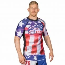 IMatt Sportswear Jiu Jitsu Americana 1776 Short Sleeve Rashguard