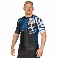Deelux Jiu Jitsu Kassen Short Sleeve Rashguard Navy 8 Deelux Jiu Jitsu Kassen Short Sleeve Rashguard Navy