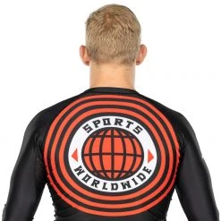 Blowout Outlet Retro Long Sleeve Rashguard Black