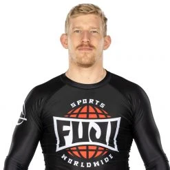 Blowout Outlet Retro Long Sleeve Rashguard Black