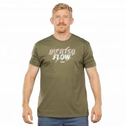 Graphic Ink Jiu-Jitsu Flow T-Shirt Military Green Jiu Jitsu