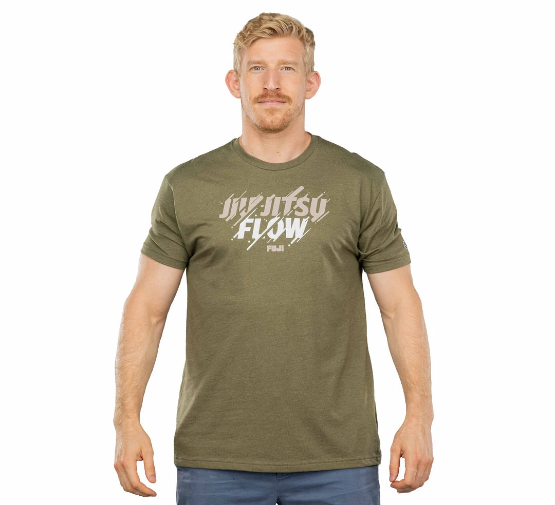 Graphic Ink Jiu-Jitsu Flow T-Shirt Military Green Jiu Jitsu 2 Graphic Ink Jiu-Jitsu Flow T-Shirt Military Green Jiu Jitsu