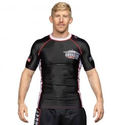 IMatt Sportswear Jiu Jitsu American Grappler Rashguard Black
