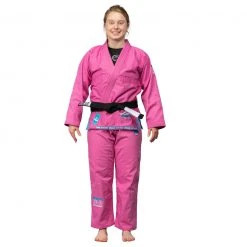 Deelux Suparaito Women's BJJ Gi Pink Blue 20 Deelux Suparaito Women's BJJ Gi Pink Blue