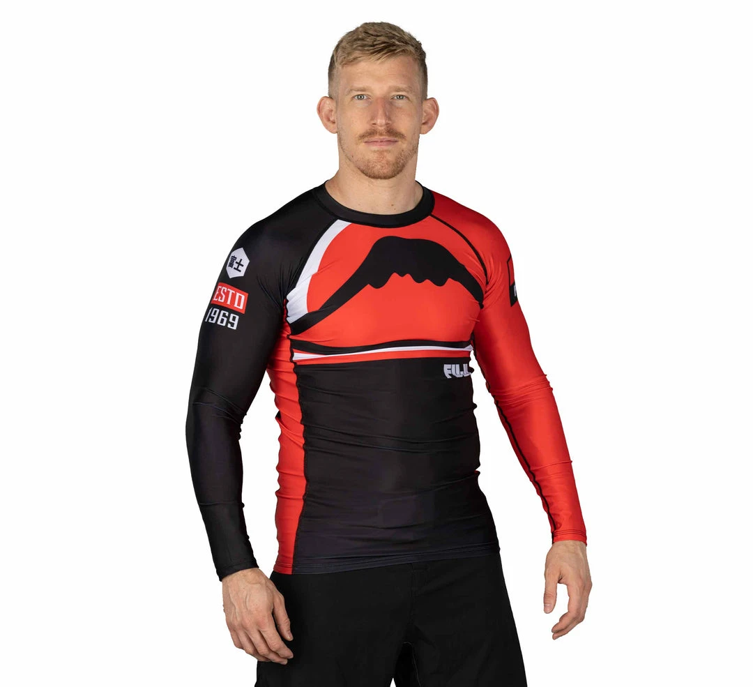 Blowout Mount Long Sleeve Rashguard Red 9 Blowout Mount Long Sleeve Rashguard Red