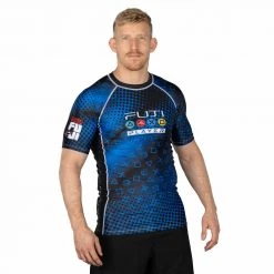 Blowout Gamer Series Short Sleeve Rashguard Blue Outlet