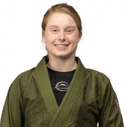 Deelux Jiu Jitsu Suparaito Women's BJJ Gi Military Green And Pink