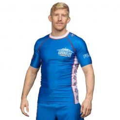 IMatt Sportswear Jiu Jitsu American Grappler Rashguard Blue