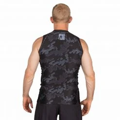 Deelux Combat Camo Sleeveless Rashguard Black