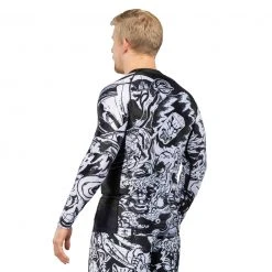 Deelux Fighting Spirit Rashguard Black-White Jiu Jitsu 12 Deelux Fighting Spirit Rashguard Black-White Jiu Jitsu