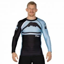 Blowout Mount Long Sleeve Rashguard Light Blue