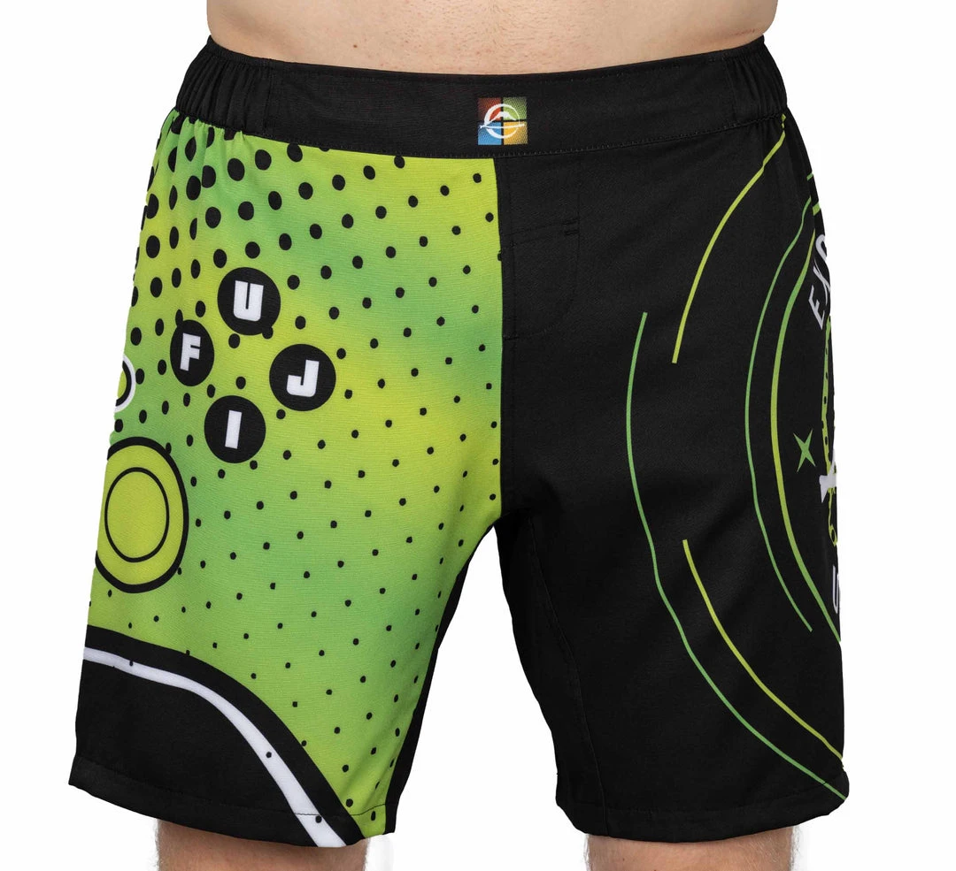 Blowout Gamer Series Fight Shorts Green 1 Blowout Gamer Series Fight Shorts Green