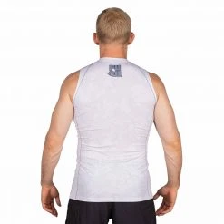 Deelux Combat Camo Sleeveless Rashguard White Jiu Jitsu