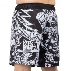 IMatt Sportswear Fighting Spirit Lightweight Shorts Black/White Jiu Jitsu 11 IMatt Sportswear Fighting Spirit Lightweight Shorts Black/White Jiu Jitsu