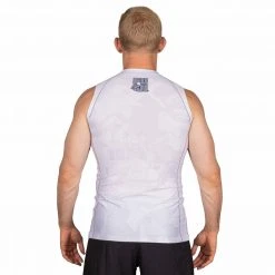 Deelux Sports Jiu Jitsu Matric Sleeveless Rashguard White