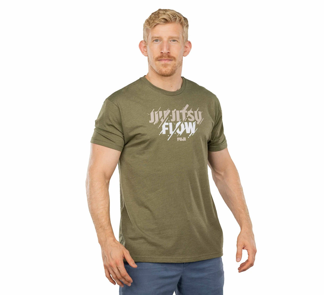 Graphic Ink Jiu-Jitsu Flow T-Shirt Military Green Jiu Jitsu 3 Graphic Ink Jiu-Jitsu Flow T-Shirt Military Green Jiu Jitsu