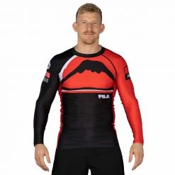 Blowout Mount Long Sleeve Rashguard Red