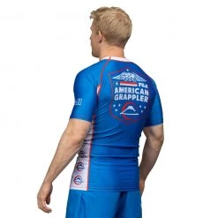 IMatt Sportswear Jiu Jitsu American Grappler Rashguard Blue 12 IMatt Sportswear Jiu Jitsu American Grappler Rashguard Blue