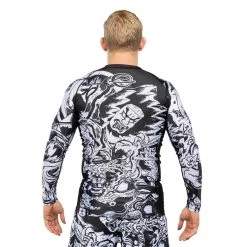 Deelux Fighting Spirit Rashguard Black-White Jiu Jitsu 13 Deelux Fighting Spirit Rashguard Black-White Jiu Jitsu