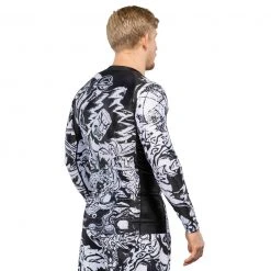 Deelux Fighting Spirit Rashguard Black-White Jiu Jitsu 14 Deelux Fighting Spirit Rashguard Black-White Jiu Jitsu