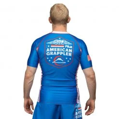 IMatt Sportswear Jiu Jitsu American Grappler Rashguard Blue 17 IMatt Sportswear Jiu Jitsu American Grappler Rashguard Blue