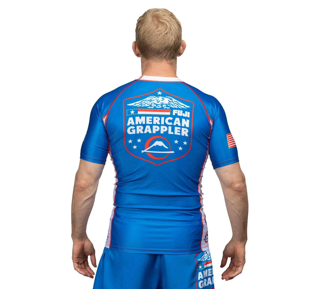 IMatt Sportswear Jiu Jitsu American Grappler Rashguard Blue 9 IMatt Sportswear Jiu Jitsu American Grappler Rashguard Blue