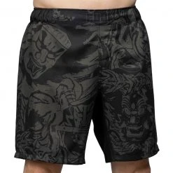 IMatt Sportswear Fighting Spirit Lightweight Shorts Black/Green Jiu Jitsu 10 IMatt Sportswear Fighting Spirit Lightweight Shorts Black/Green Jiu Jitsu