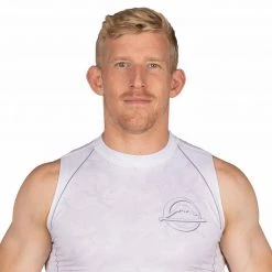 Deelux Combat Camo Sleeveless Rashguard White Jiu Jitsu