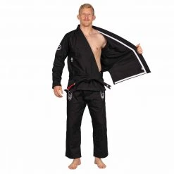 Deelux Suparaito BJJ Gi Dark Arts Edition Black Jiu Jitsu