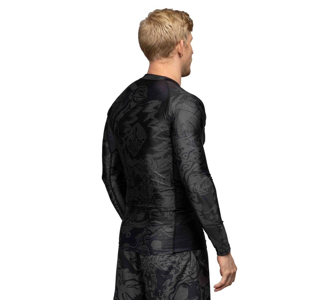 Deelux Fighting Spirit Rashguard Black-Green Jiu Jitsu 5 Deelux Fighting Spirit Rashguard Black-Green Jiu Jitsu