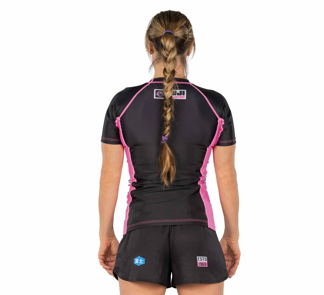 Blowout XTR Extreme Women's Short Sleeve Rashguard Pink 7 Blowout XTR Extreme Women's Short Sleeve Rashguard Pink
