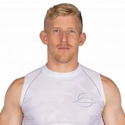 Deelux Sports Jiu Jitsu Matric Sleeveless Rashguard White