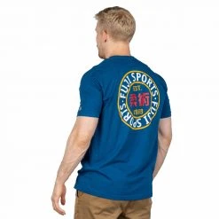 Graphic Ink Racer T-Shirt Blue