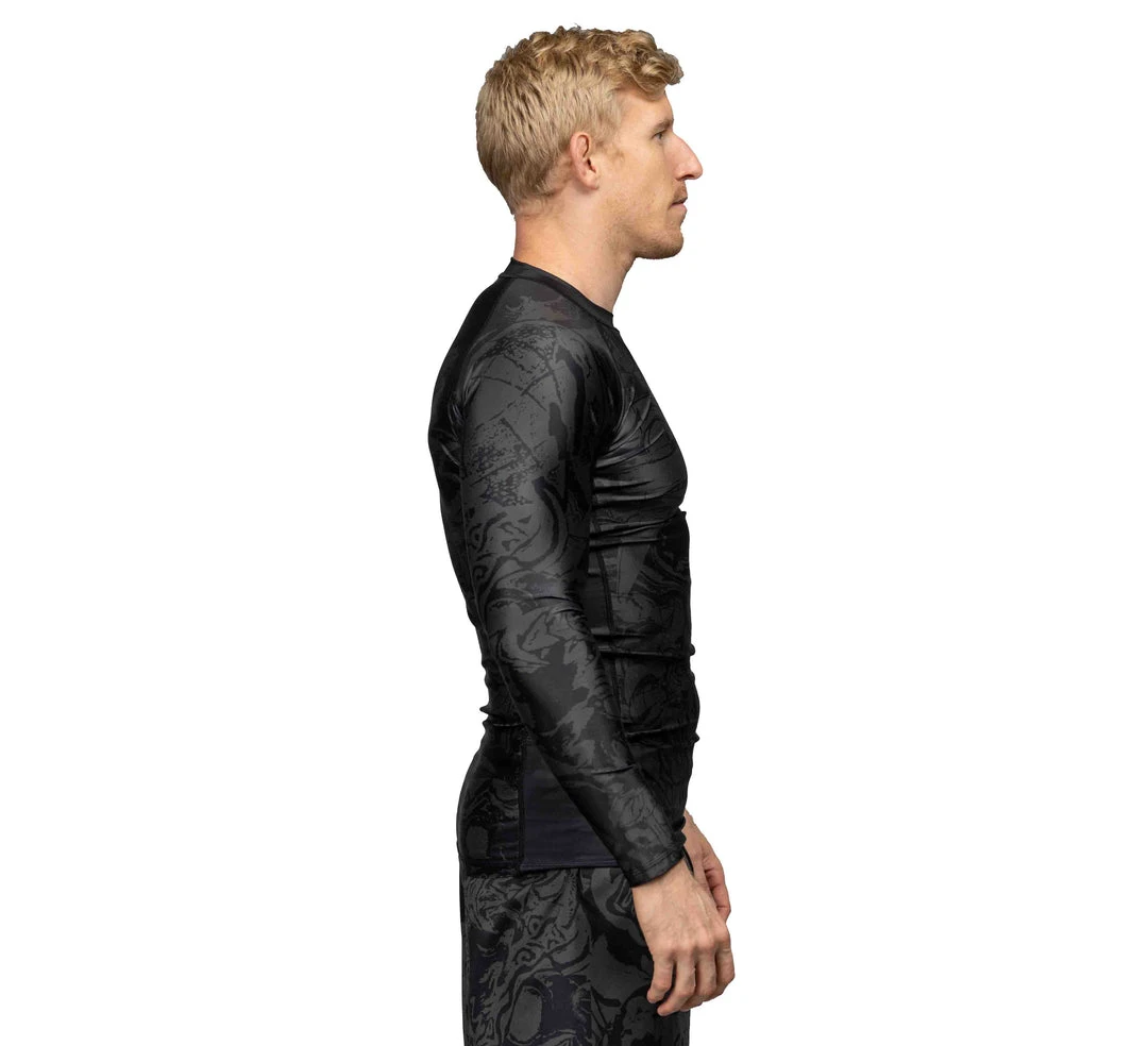 Deelux Fighting Spirit Rashguard Black-Green Jiu Jitsu 6 Deelux Fighting Spirit Rashguard Black-Green Jiu Jitsu