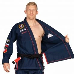 Deelux Sports Suparaito BJJ Gi XTR Edition Navy Jiu Jitsu
