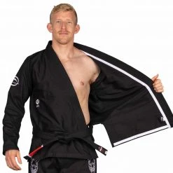 Deelux Suparaito BJJ Gi Dark Arts Edition Black Jiu Jitsu