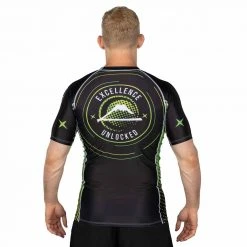 Blowout Gamer Series Short Sleeve Rashguard Green Outlet